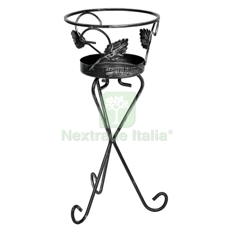 PORTAVASI ''FOGLIE'' H.cm 50 / ø25 cm - 1 posto — Vasi e fioriere — rif. FERX.6125714NLM