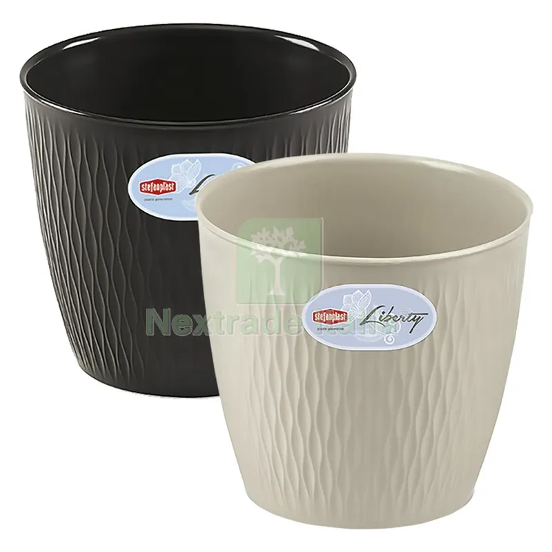 VASO TONDO ''LIBERTY'' ø 30 x h.27 - bianco — Vasi e fioriere — rif. FERX.6126683NLM VASO TONDO ''LIBERTY'' ø 30 x h.27 - bianco — Vasi e fioriere — rif. FERX.6126683NLM