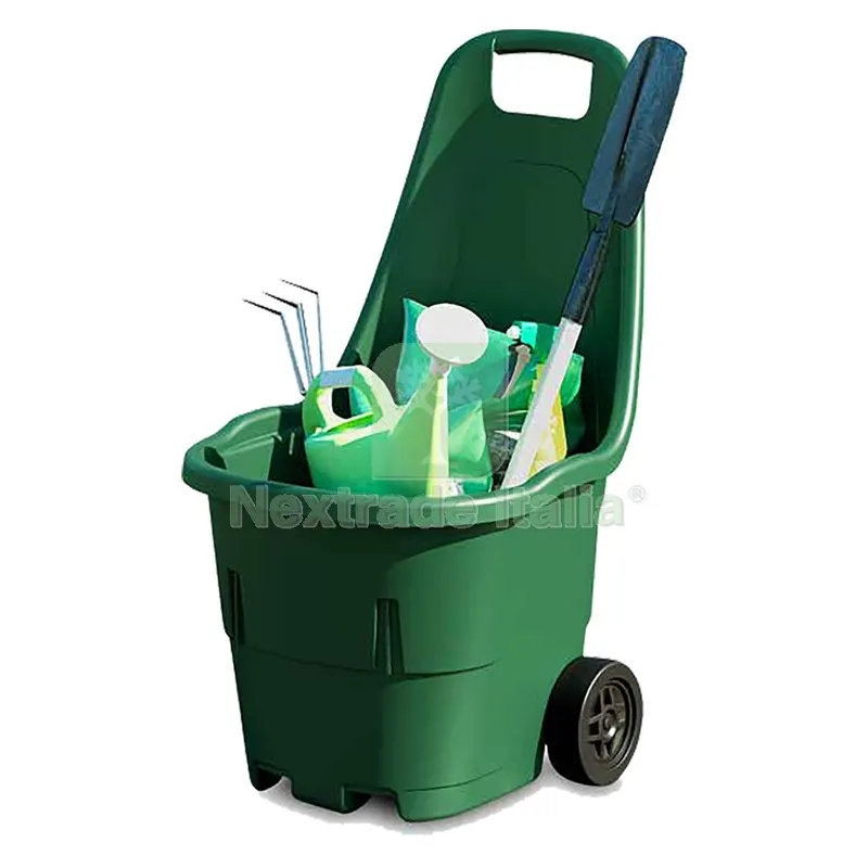 TROLLEY DA GIARDINO 'SMART' cm 48,5 x 57,5 x h.87,5 - 45 lt. — Casalinghi e organizzazione — rif. FERX.6000130NLM TROLLEY DA GIARDINO 'SMART' cm 48,5 x 57,5 x h.87,5 - 45 lt. — Casalinghi e organizzazione — rif. FERX.6000130NLM