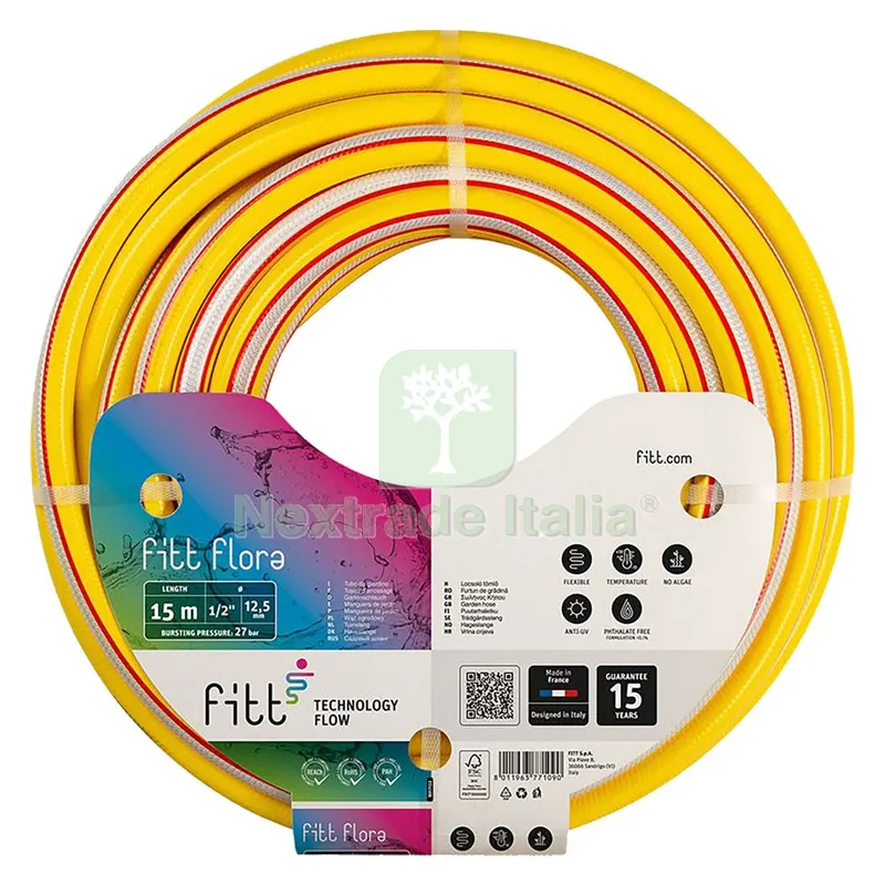 TUBO 'FLORA' mm 12,5 x mt 25 - 1/2 — Tubi e raccordi — rif. FERX.6123382NLM