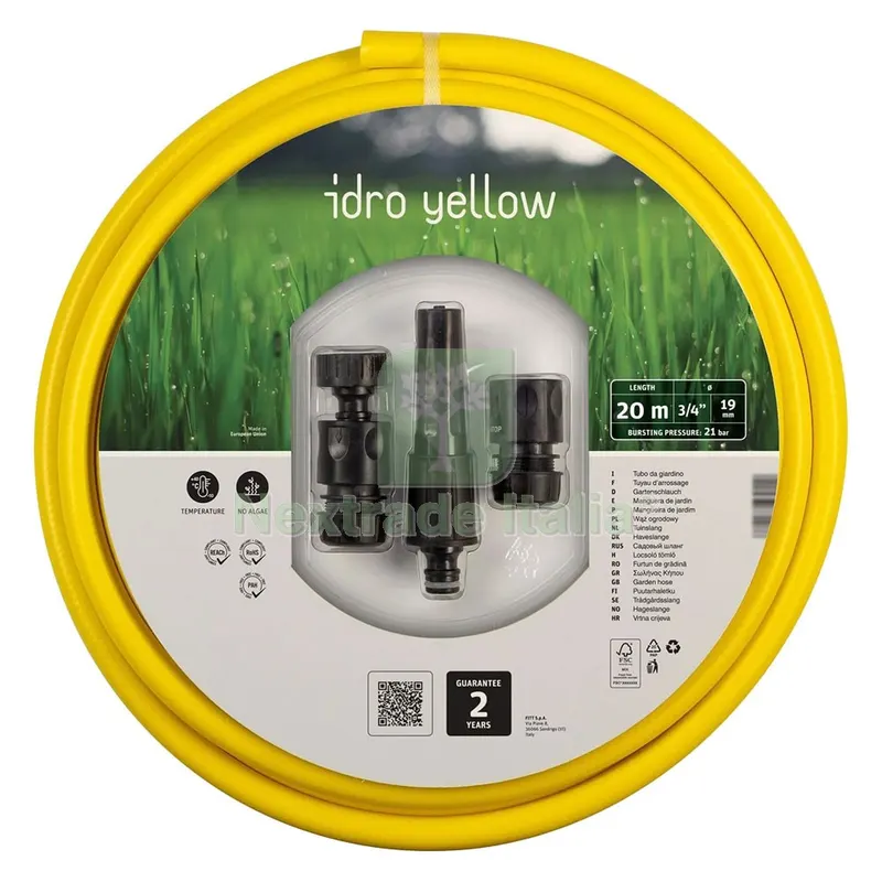 TUBO CON KIT 'IDRO YELLOW' mm 15 x mt 25 - 5/8 — Tubi e raccordi — rif. FERX.6122354NLM TUBO CON KIT 'IDRO YELLOW' mm 15 x mt 25 - 5/8 — Tubi e raccordi — rif. FERX.6122354NLM