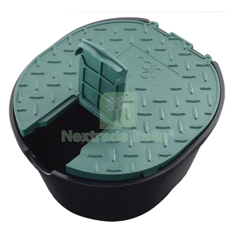 POZZETTO CIRCOLARE CON COPERCHIO Ø cm 16,8 x 14,9 - H 11,6 — Scarichi e sifoni — rif. FERX.611987NLM