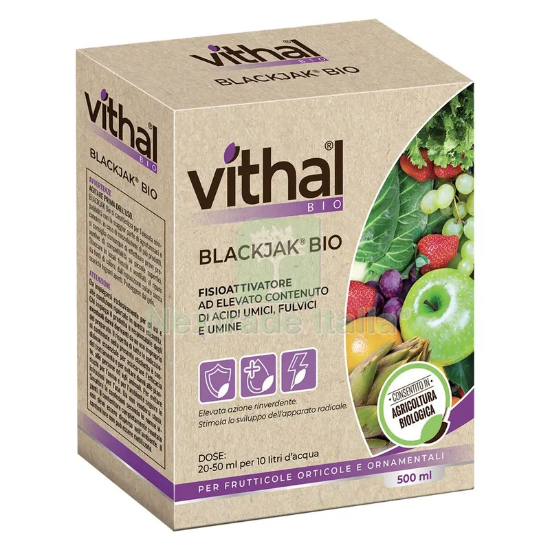 Concime Organico Fisioattivatore 'blackjak BIO' ml 500 — Protezione piante e sementi — rif. FERX.6133046NLM