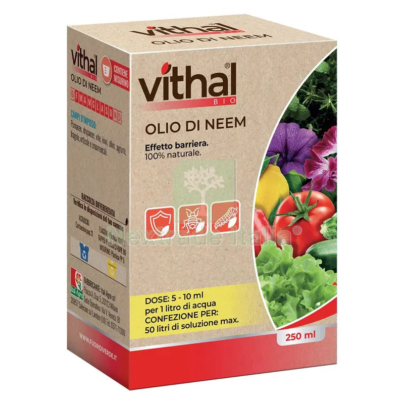 OLIO DI NEEM 100% Ml. 250 — Protezione piante e sementi — rif. FERX.6237272NLM OLIO DI NEEM 100% Ml. 250 — Protezione piante e sementi — rif. FERX.6237272NLM