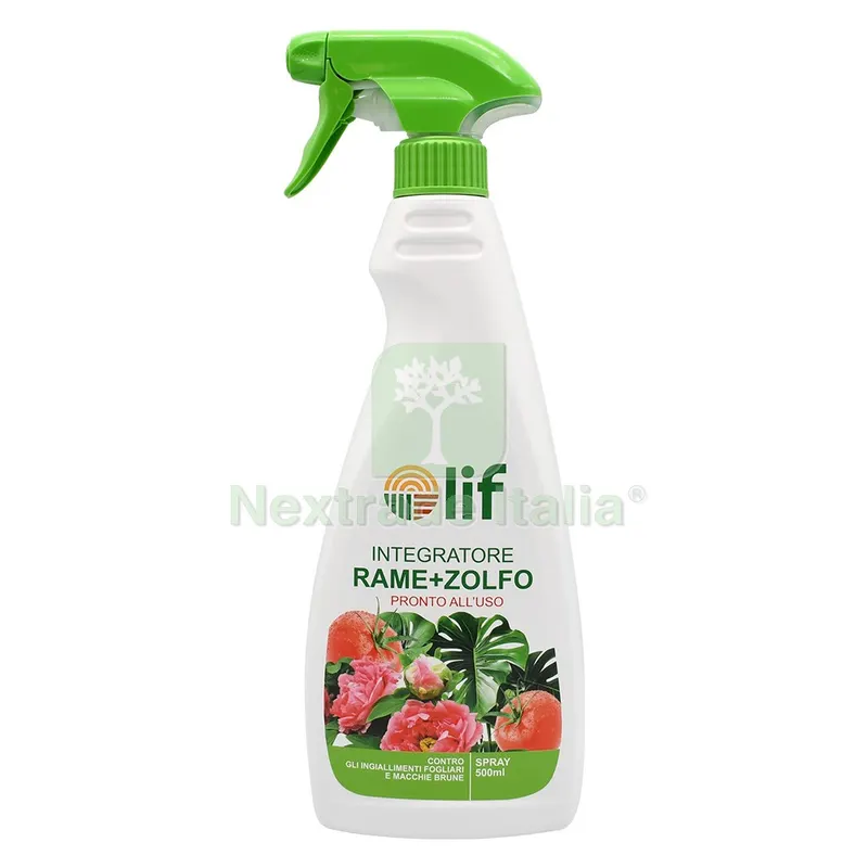 INTEGRATORE 'RAME + ZOLFO' Ml. 500 — Protezione piante e sementi — rif. FERX.6125696NLM INTEGRATORE 'RAME + ZOLFO' Ml. 500 — Protezione piante e sementi — rif. FERX.6125696NLM