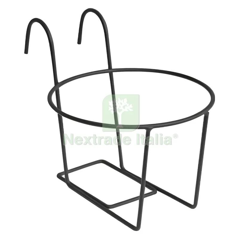 8PZ PORTAVASO PER BALCONE Ø cm 25 — Vasi e fioriere — rif. FERX.612606NLM 8PZ PORTAVASO PER BALCONE Ø cm 25 — Vasi e fioriere — rif. FERX.612606NLM