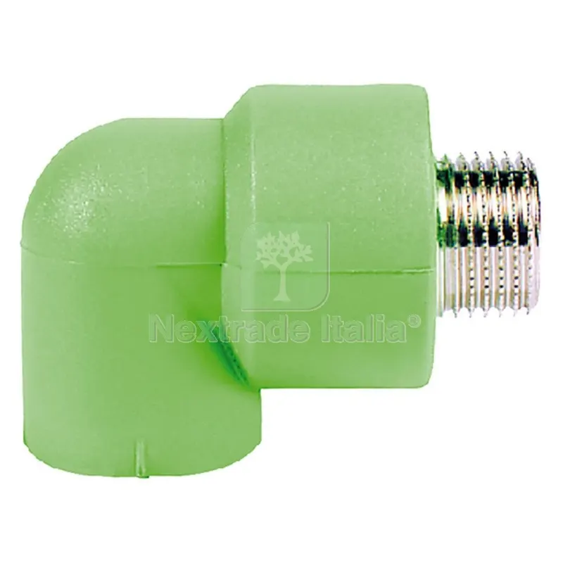 10PZ Gomito a 90° Filettato Maschio 20 x 1/2 — Protezioni corpo — rif. FERX.209750NLM 10PZ Gomito a 90° Filettato Maschio 20 x 1/2 — Protezioni corpo — rif. FERX.209750NLM