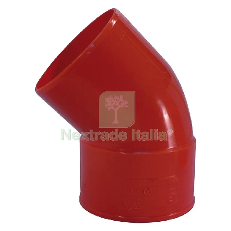 20PZ CURVA 45° IN PVC 45 ø 125 — Tubi e raccordi — rif. FERX.109322NLM