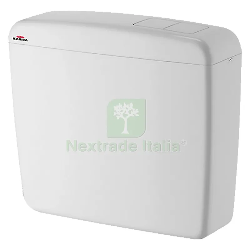 CASSETTA DI SCARICO WC ESTERNA 'SUPER KARIBA DUO' cm 44 x 41,5 x 13,5 — Sanitari e ceramiche — rif. FERX.2053510NLM CASSETTA DI SCARICO WC ESTERNA 'SUPER KARIBA DUO' cm 44 x 41,5 x 13,5 — Sanitari e ceramiche — rif. FERX.2053510NLM