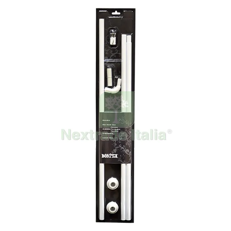 TELAIO PER TENDE DOCCIA A 'L' ESTENSIBILE cm 80-140 x 80-140 — Accessori bagno — rif. FERX.208934NLM TELAIO PER TENDE DOCCIA A 'L' ESTENSIBILE cm 80-140 x 80-140 — Accessori bagno — rif. FERX.208934NLM