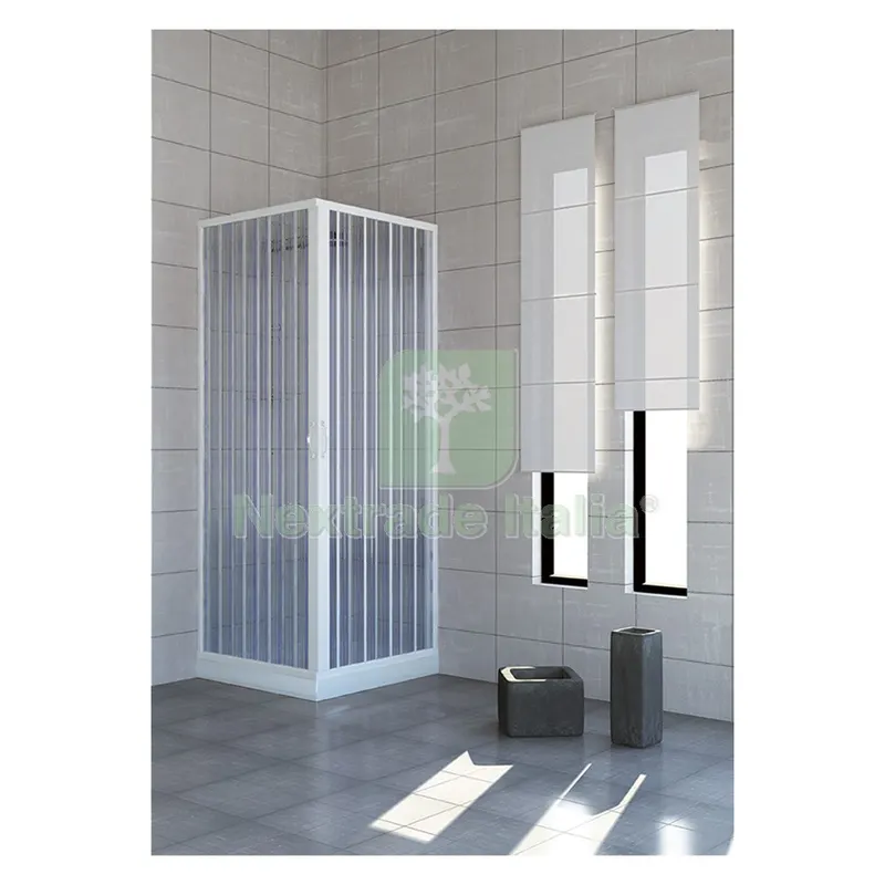 BOX DOCCIA A DUE PORTE 'NILO' cm 80 x 120 - H 185 — Accessori bagno — rif. FERX.2060005NLM