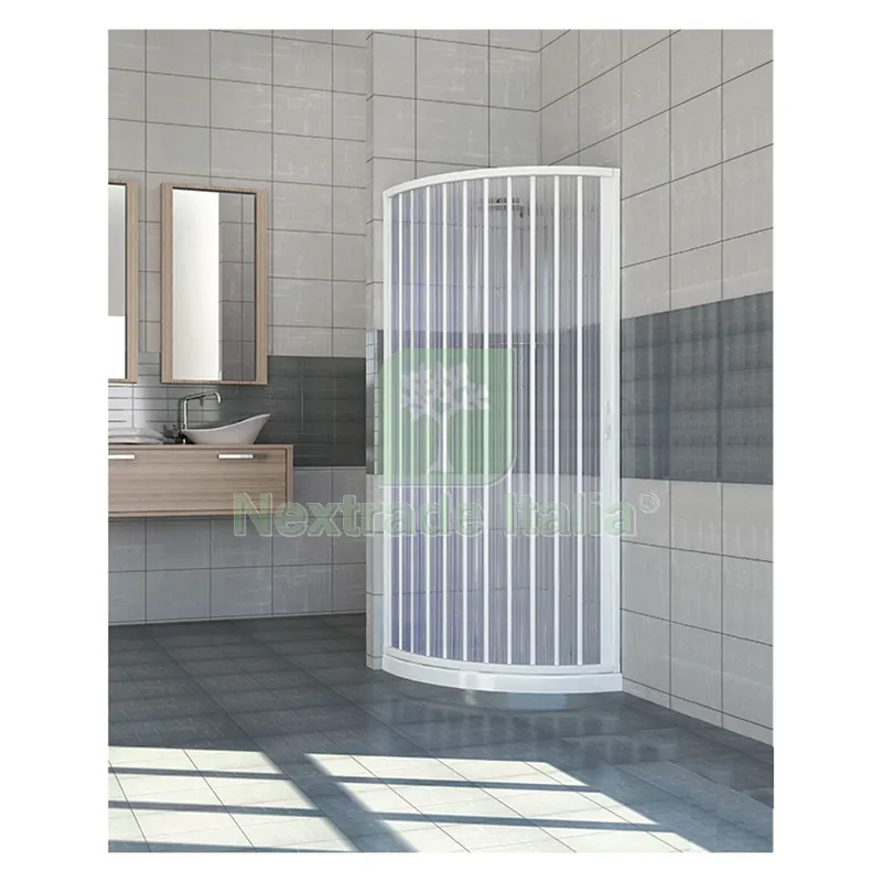 BOX DOCCIA AD UNA PORTA 'KAMA' cm 90x90 - H 185 — Accessori bagno — rif. FERX.2060008NLM BOX DOCCIA AD UNA PORTA 'KAMA' cm 90x90 - H 185 — Accessori bagno — rif. FERX.2060008NLM