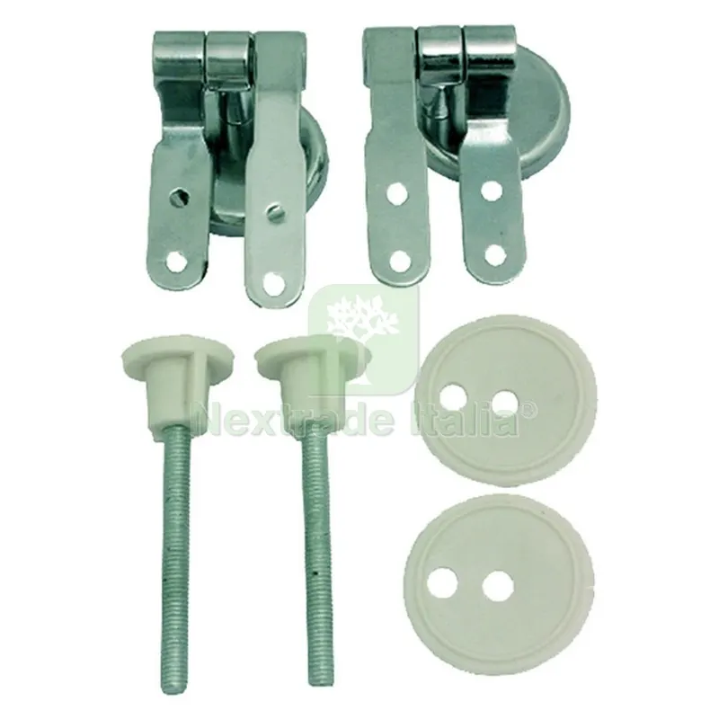 10CF Cerniera Fissaggio per Sedile WC 2 pz codice 208104 — Sanitari e ceramiche — rif. FERX.208104NLM