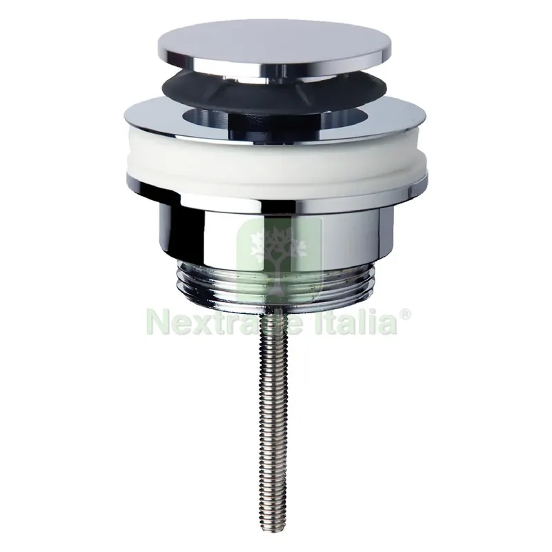 Piletta a Scatto 'click Clack' 11/4 - tappo cromato — Tubi e raccordi — rif. FERX.2044890NLM Piletta a Scatto 'click Clack' 11/4 - tappo cromato — Tubi e raccordi — rif. FERX.2044890NLM