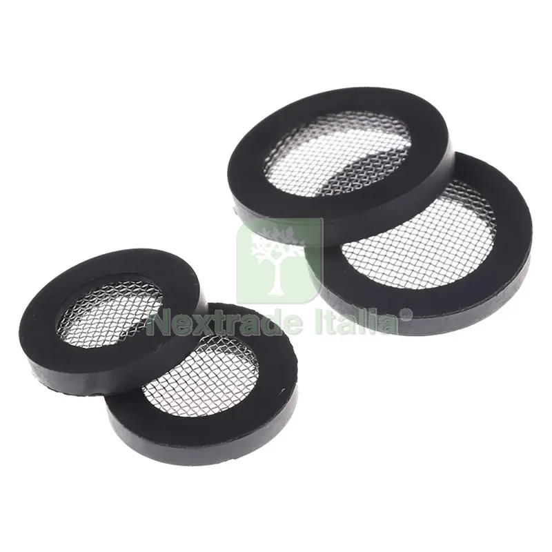 Guarnizione Piana con Filtro a Rete 1/2 - mm 19 x 12 x 3 — Guarnizioni e tenute — rif. FERX.2049580NLM