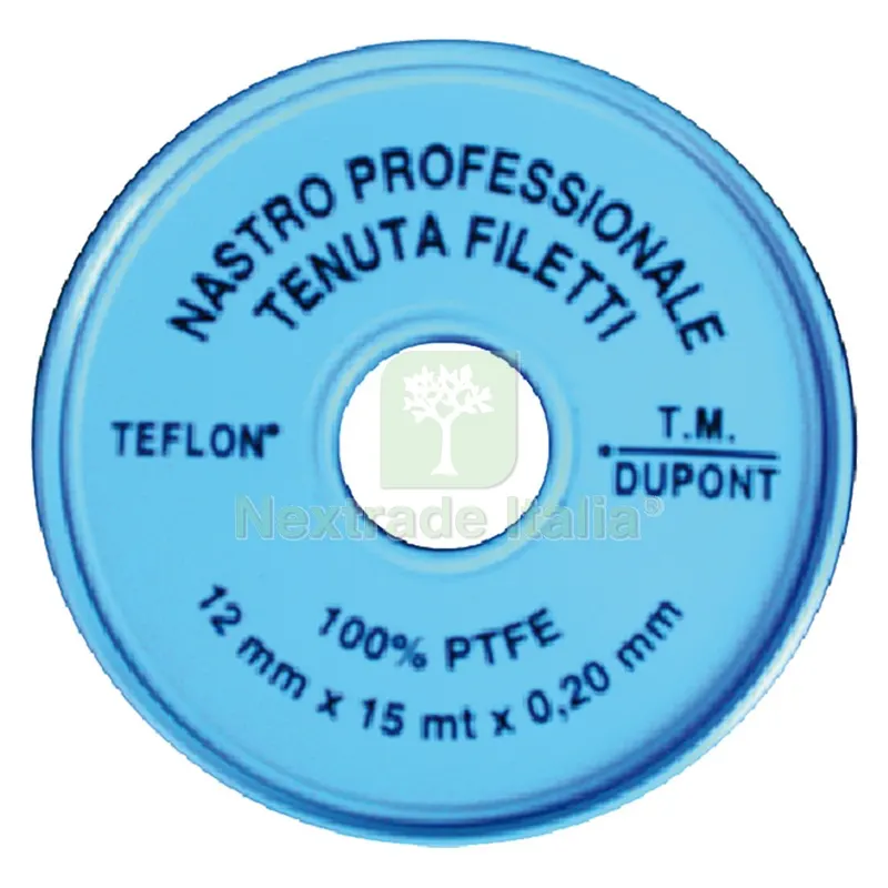 6PZ NASTRO TEFLON 'PROFESSIONALE' 1/2 x 15 mt. x 0,2 mm — Guarnizioni e tenute — rif. FERX.205642NLM 6PZ NASTRO TEFLON 'PROFESSIONALE' 1/2 x 15 mt. x 0,2 mm — Guarnizioni e tenute — rif. FERX.205642NLM