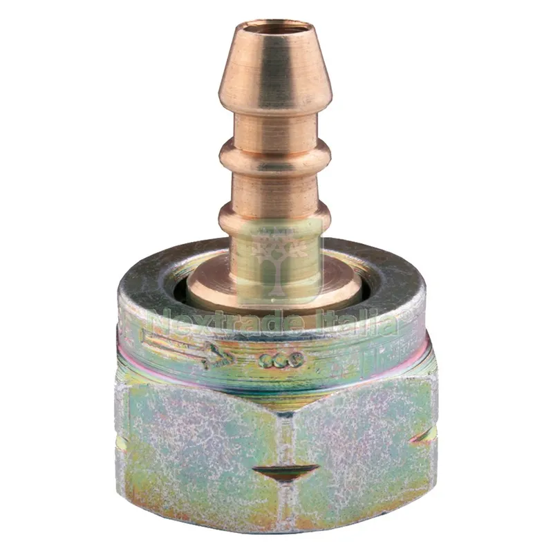 6PZ RACCORDO PORTAGOMMA + DADO 1/2 F SX x 10 per GPL — Tubi e raccordi — rif. FERX.206216NLM
