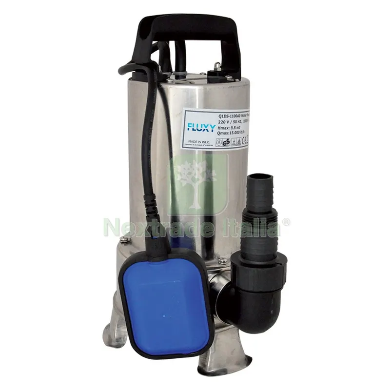 Elettropompa Sommergibile Inox 750 watt - 12500 litri/h - hp 1,0 — Pompe — rif. FERX.2067180NLM Elettropompa Sommergibile Inox 750 watt - 12500 litri/h - hp 1,0 — Pompe — rif. FERX.2067180NLM