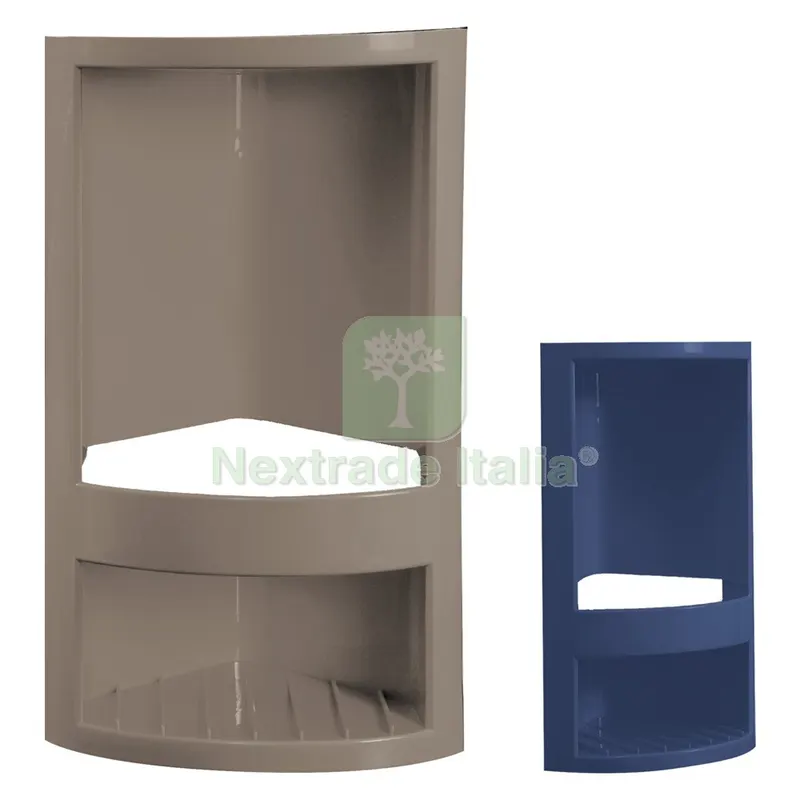 ANGOLARE PER DOCCIA cm 14 x 14 x h.32,5 - bianco — Accessori bagno — rif. FERX.2051980NLM ANGOLARE PER DOCCIA cm 14 x 14 x h.32,5 - bianco — Accessori bagno — rif. FERX.2051980NLM