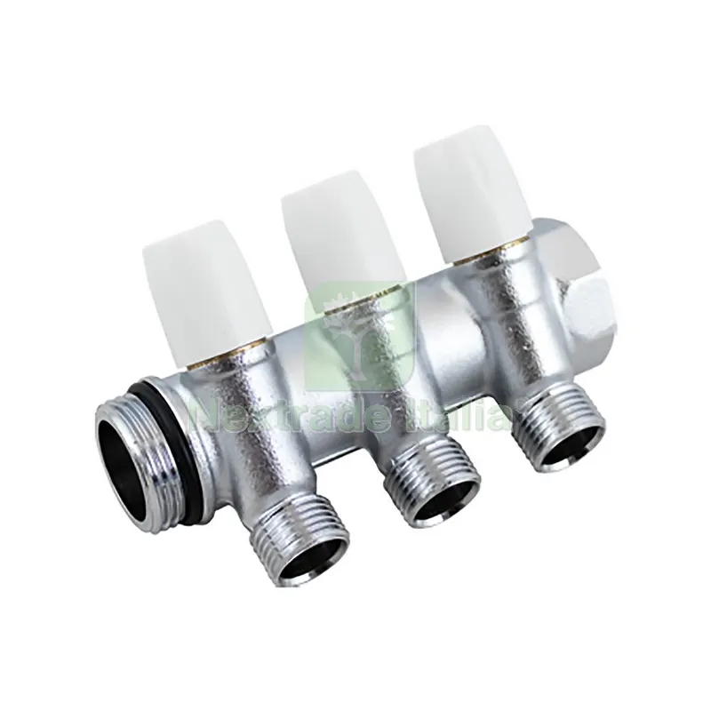 4PZ COLLETTORE CON RUBINETTO D'ARRESTO '1866K' 4 vie — Tubi e raccordi — rif. FERX.2096824NLM 4PZ COLLETTORE CON RUBINETTO D'ARRESTO '1866K' 4 vie — Tubi e raccordi — rif. FERX.2096824NLM