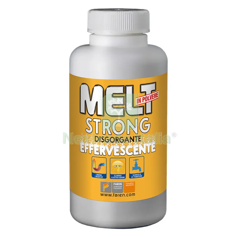12PZ DISGORGANTE EFFERVESCENTE IN POLVERE 'MELT STRONG' gr 600 — Scarichi e sifoni — rif. FERX.9063430NLM