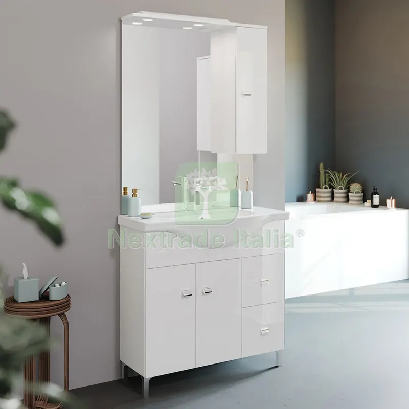 MOBILE BAGNO 'SMART 85' base 86 x 50 x h.87 — Accessori bagno — rif. FERX.2061108NLM
