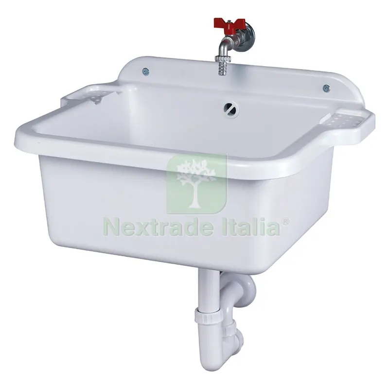 PILOZZO LAVATOIO DA PARETE cm 60 x 45 x h.28 — Scarichi e sifoni — rif. FERX.2081772NLM