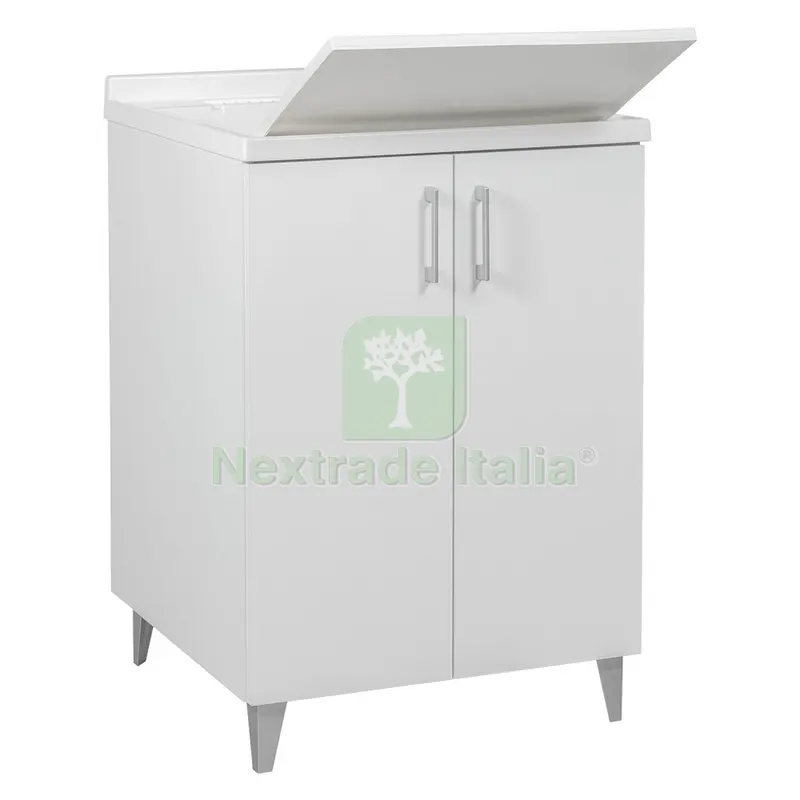 MOBILE LAVATOIO DOPPIA ANTA 'WOODY TOP' cm 60 x 50 x h.87 — Rubinetti e valvole — rif. FERX.2081810NLM MOBILE LAVATOIO DOPPIA ANTA 'WOODY TOP' cm 60 x 50 x h.87 — Rubinetti e valvole — rif. FERX.2081810NLM