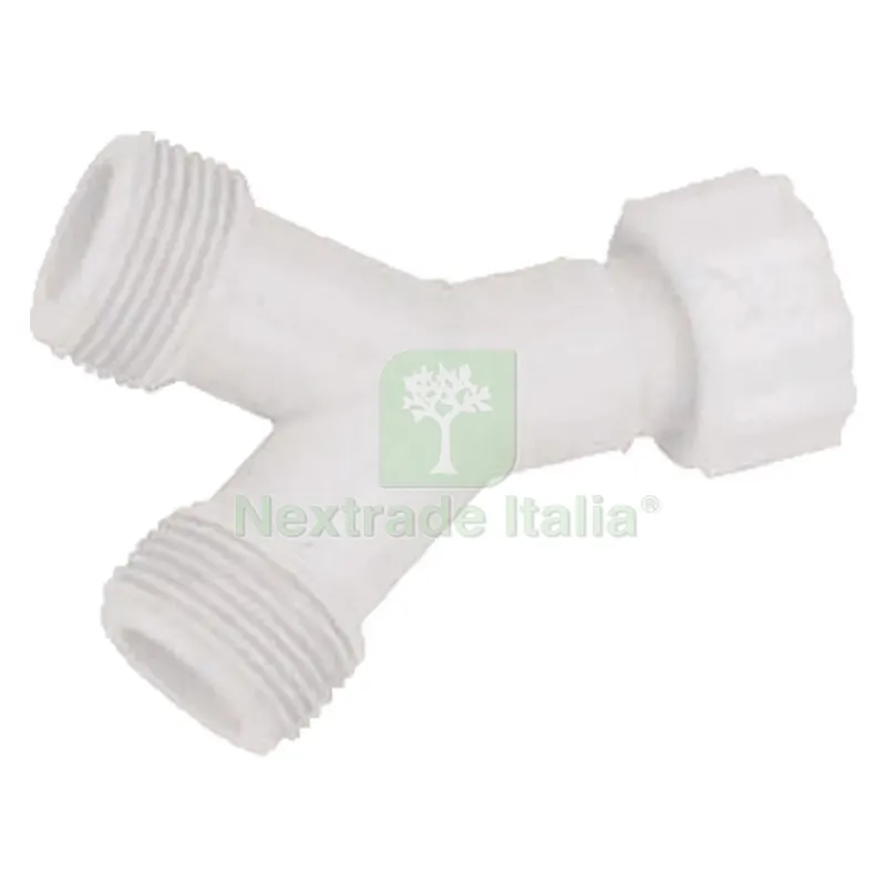 Raccordo AD 'Y' per Tubo Lavatrice/Lavastoviglie F 3/4' x M 3/4' x M 3/4' — Cucina e coltelleria — rif. FERX.2052390NLM Raccordo AD 'Y' per Tubo Lavatrice/Lavastoviglie F 3/4' x M 3/4' x M 3/4' — Cucina e coltelleria — rif. FERX.2052390NLM