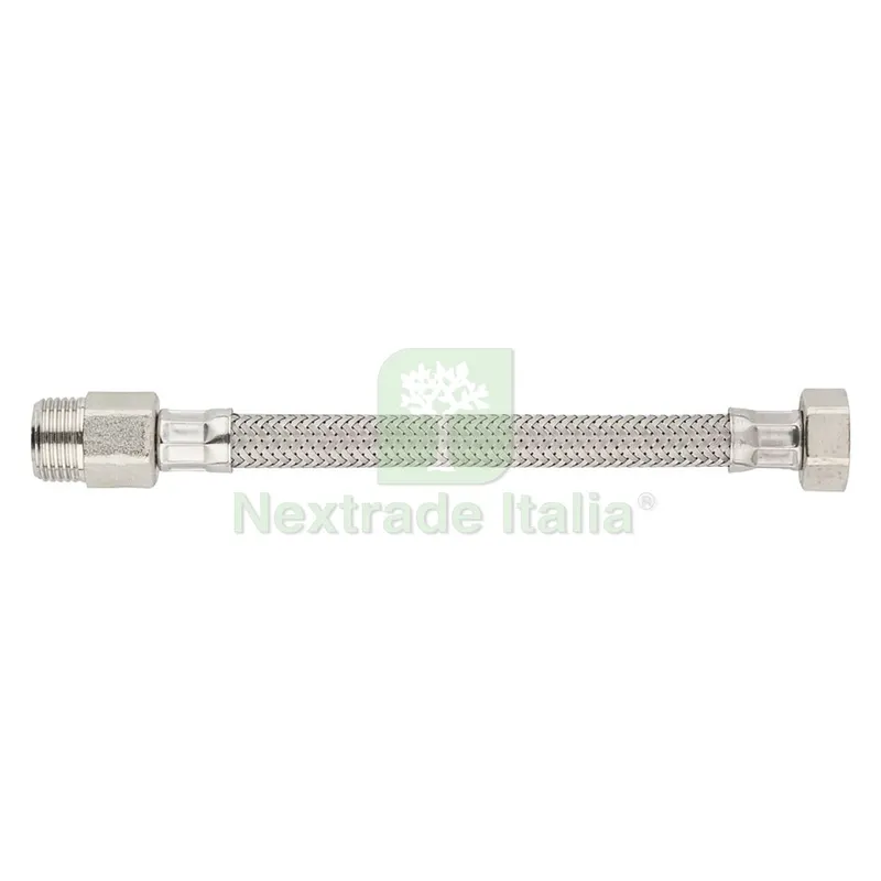 5PZ FLESSIBILE MASCHIO PROLUNGATO cm 30 - M 1/2 x 1/2 F — Interruttori e prese — rif. FERX.2048810NLM 5PZ FLESSIBILE MASCHIO PROLUNGATO cm 30 - M 1/2 x 1/2 F — Interruttori e prese — rif. FERX.2048810NLM