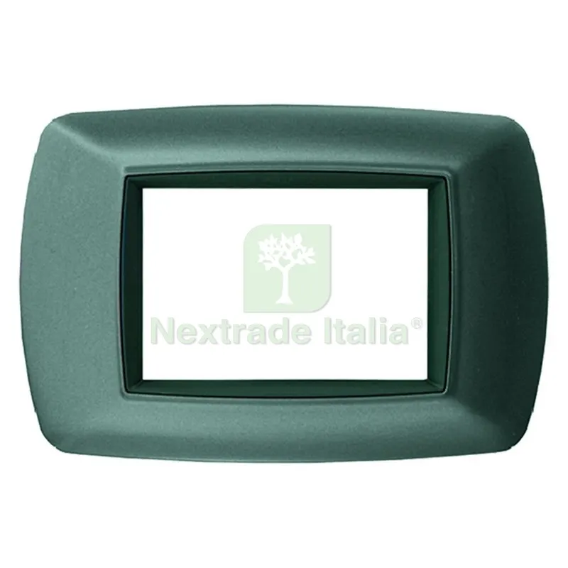 Placca Colore Acciaio Satinato 'life' 3 Posti - 2983/AS — Interruttori e prese — rif. FERX.8069818NLM