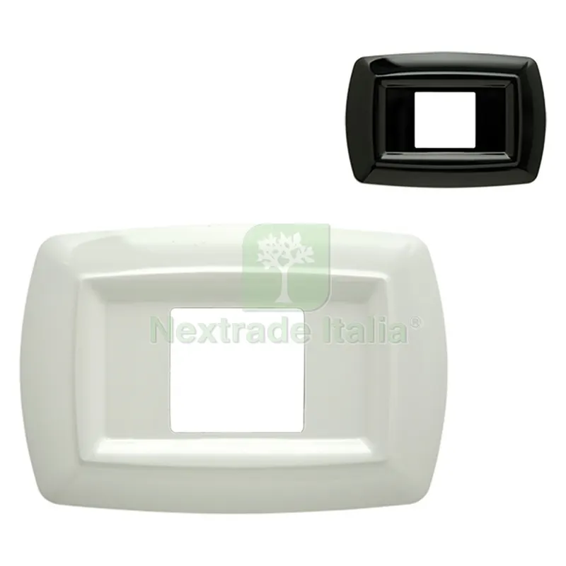PLACCA 'TONDÒ' UNEL CENTRATA 2599/N nera — Interruttori e prese — rif. FERX.8069412NLM PLACCA 'TONDÒ' UNEL CENTRATA 2599/N nera — Interruttori e prese — rif. FERX.8069412NLM