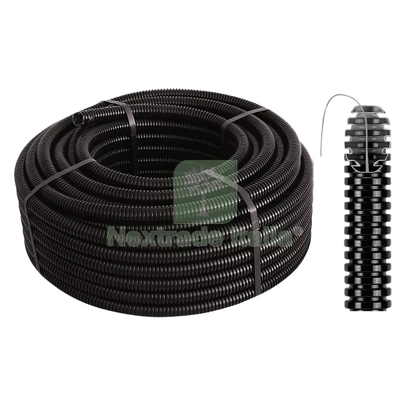 TUBO CORRUGATO PIEGHEVOLE ø 25 - mt. 50 con tirafilo — Tubi e raccordi — rif. FERX.8074255NLM TUBO CORRUGATO PIEGHEVOLE ø 25 - mt. 50 con tirafilo — Tubi e raccordi — rif. FERX.8074255NLM