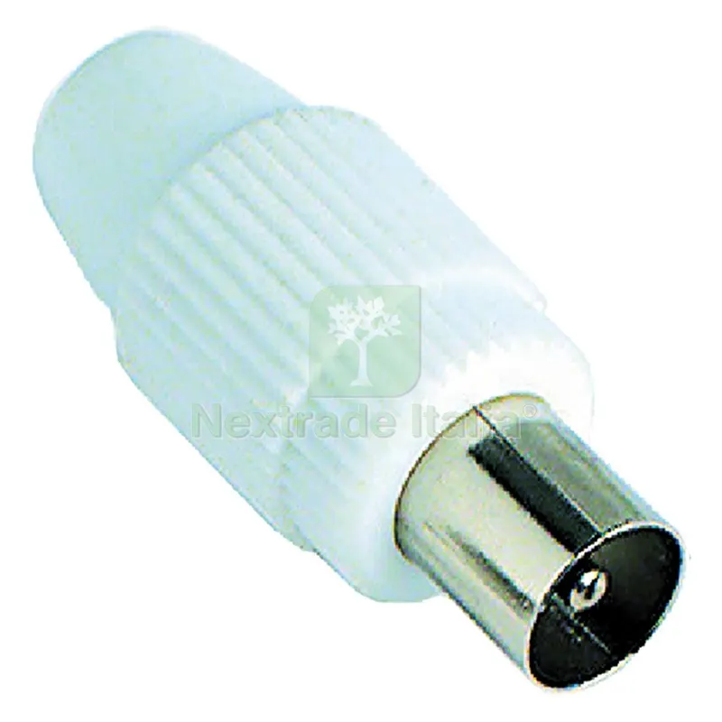 10PZ SPINA TV COASSIALE DIRITTA ø mm 9,5 — Interruttori e prese — rif. FERX.8072088NLM 10PZ SPINA TV COASSIALE DIRITTA ø mm 9,5 — Interruttori e prese — rif. FERX.8072088NLM