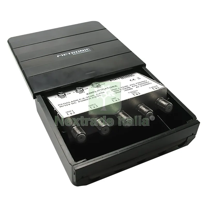 AMPLIFICATORE ESTERNO - DIGITALE TERRESTRE 3 IN/2 3 ingres. UHF/UHF/VHF - 2 uscite TV — Illuminazione — rif. FERX.8072320NLM