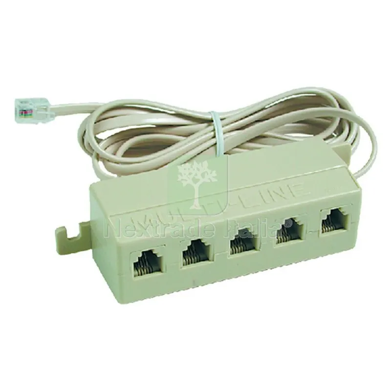 Multipresa Telefonica cavo mt. 2 — Interruttori e prese — rif. FERX.8091506NLM