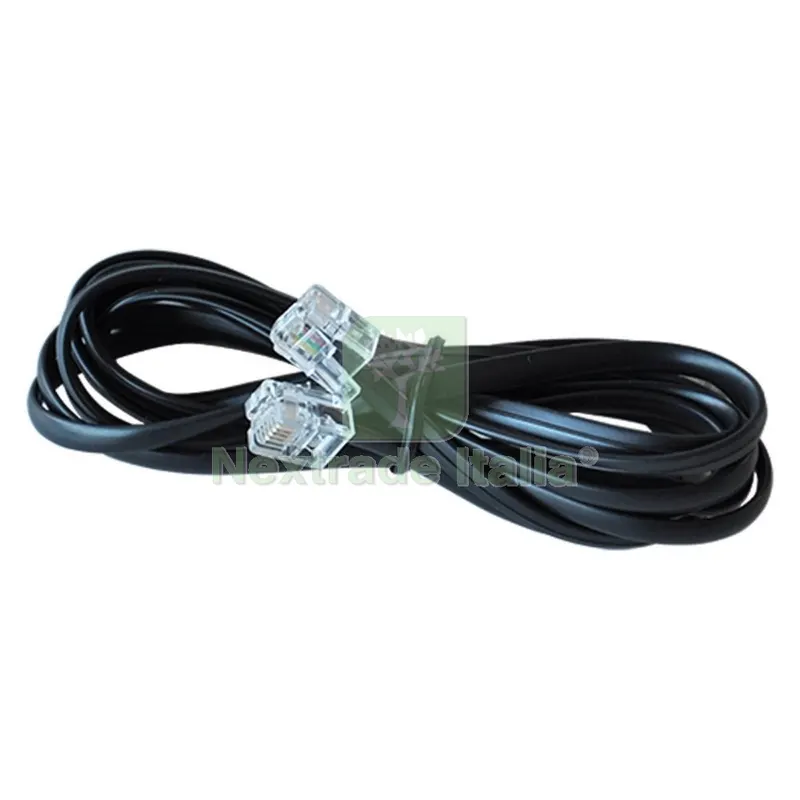 Prolunga Telefonica Lineare MT.2 Colore Nero — Interruttori e prese — rif. FERX.806006NLM