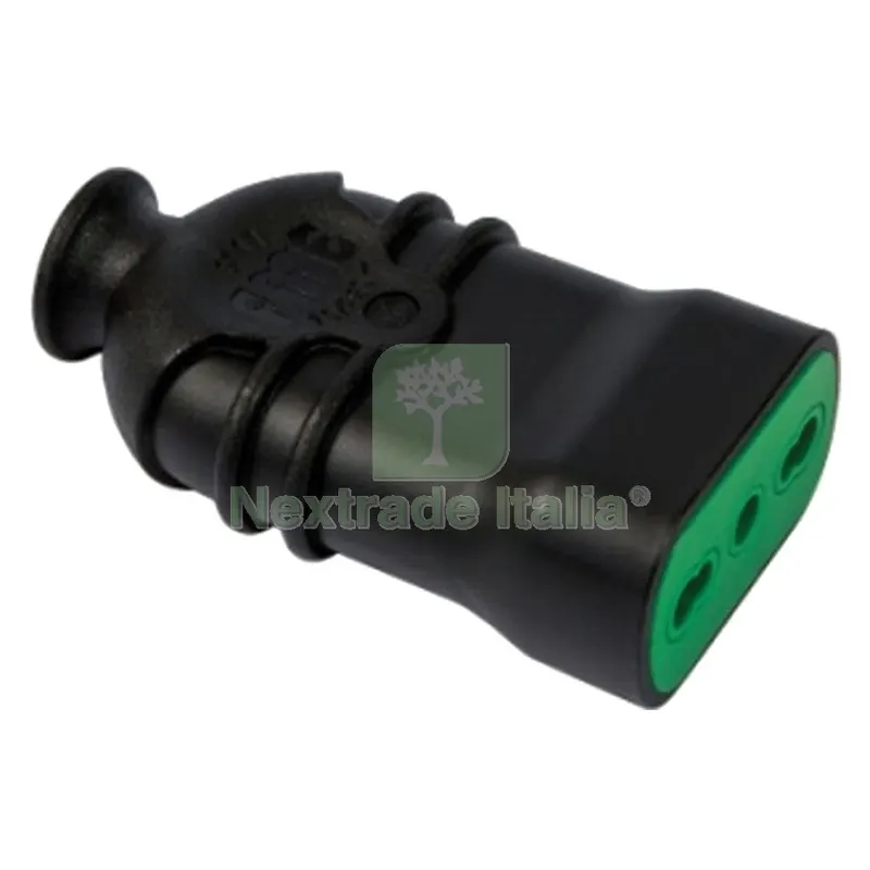 PRESA ALTA RESISTENZA 'HI-PRO' 2 POLI + TERRA 16A - COLORE NERO — Interruttori e prese — rif. FERX.806064NLM PRESA ALTA RESISTENZA 'HI-PRO' 2 POLI + TERRA 16A - COLORE NERO — Interruttori e prese — rif. FERX.806064NLM