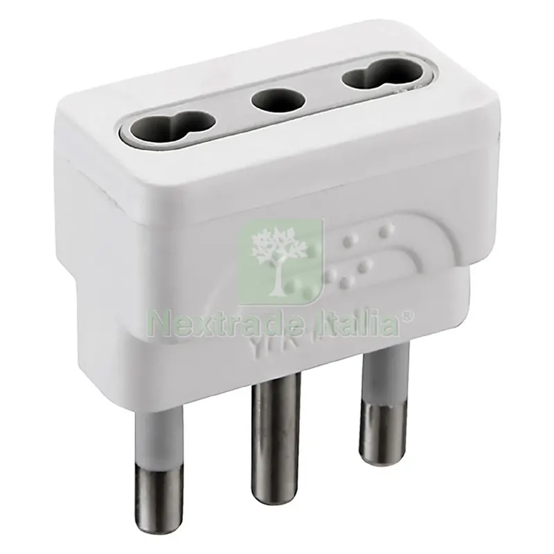 25PZ ADATTATORE SINGOLO Spina 2 POLI + TERRA 16A - art.71914 — Interruttori e prese — rif. FERX.807215NLM