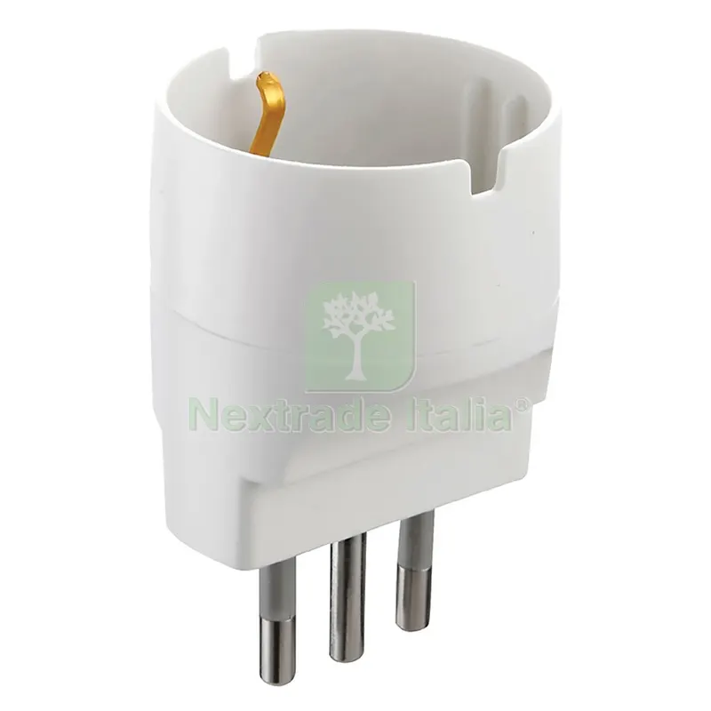 25PZ ADATTATORE SINGOLO spina 2 POLI + TERRA 10A - art.71916 — Interruttori e prese — rif. FERX.807229NLM 25PZ ADATTATORE SINGOLO spina 2 POLI + TERRA 10A - art.71916 — Interruttori e prese — rif. FERX.807229NLM