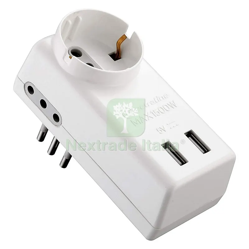 ADATTATORE MULTIPRESA USB art.71039 — Interruttori e prese — rif. FERX.8061176NLM ADATTATORE MULTIPRESA USB art.71039 — Interruttori e prese — rif. FERX.8061176NLM