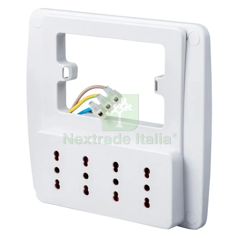MULTIPRESA DA PARETE colore bianco codice 8091440 — Interruttori e prese — rif. FERX.8091440NLM