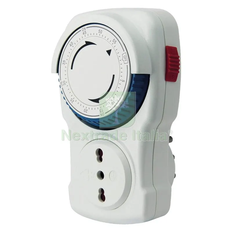 Presa Temporizzata 'giornaliera' max 3500 W - presa 10/16A - 58103 — Interruttori e prese — rif. FERX.809128NLM Presa Temporizzata 'giornaliera' max 3500 W - presa 10/16A - 58103 — Interruttori e prese — rif. FERX.809128NLM