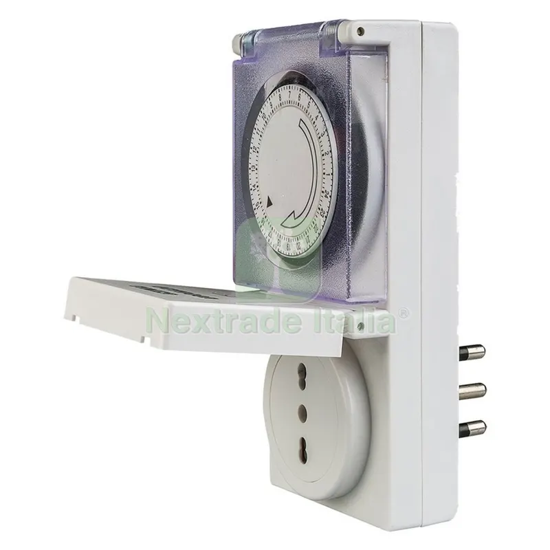 Presa Temporizzata 'giornaliera' max 3500 W - spina 16A - art.58101 — Interruttori e prese — rif. FERX.8091250NLM Presa Temporizzata 'giornaliera' max 3500 W - spina 16A - art.58101 — Interruttori e prese — rif. FERX.8091250NLM
