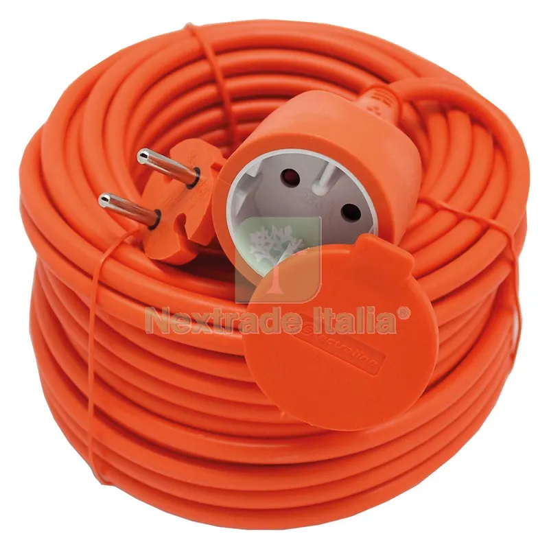 PROLUNGA LINEARE ARANCIO mt.15 - art.04020 — Interruttori e prese — rif. FERX.8060110NLM