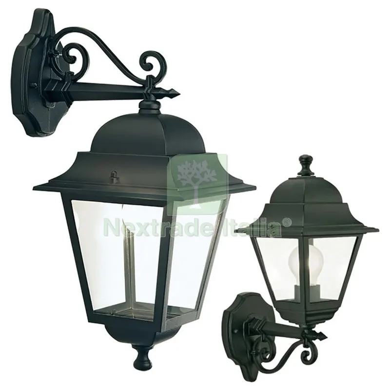 Lanterna da Parete 'quadrata' in alto - cm 46 x 21 x 30 nero — Illuminazione — rif. FERX.8042524NLM Lanterna da Parete 'quadrata' in alto - cm 46 x 21 x 30 nero — Illuminazione — rif. FERX.8042524NLM