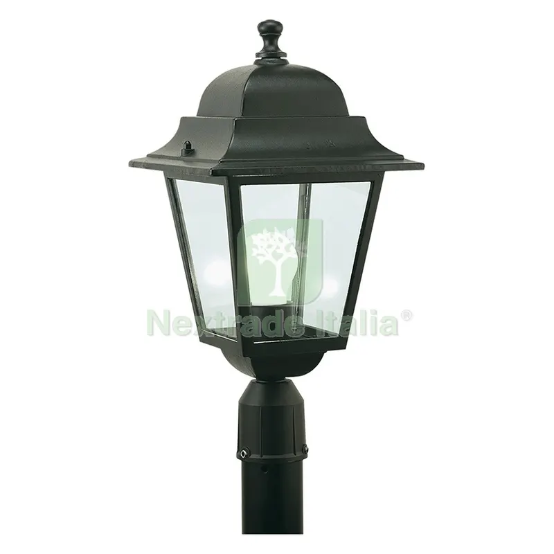 Lanterna Testa-Palo 'quadrata' 100 W - cm 41 x 21 x 6 nero — Illuminazione — rif. FERX.8042726NLM Lanterna Testa-Palo 'quadrata' 100 W - cm 41 x 21 x 6 nero — Illuminazione — rif. FERX.8042726NLM
