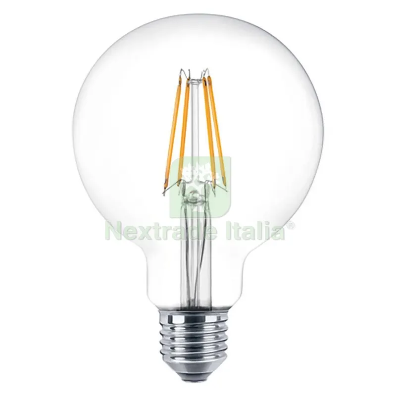 Lampada LED a Filamento 'globo' Calda 2700K 8W=75W E27 - 1055 lm — Illuminazione — rif. FERX.8112927NLM Lampada LED a Filamento 'globo' Calda 2700K 8W=75W E27 - 1055 lm — Illuminazione — rif. FERX.8112927NLM