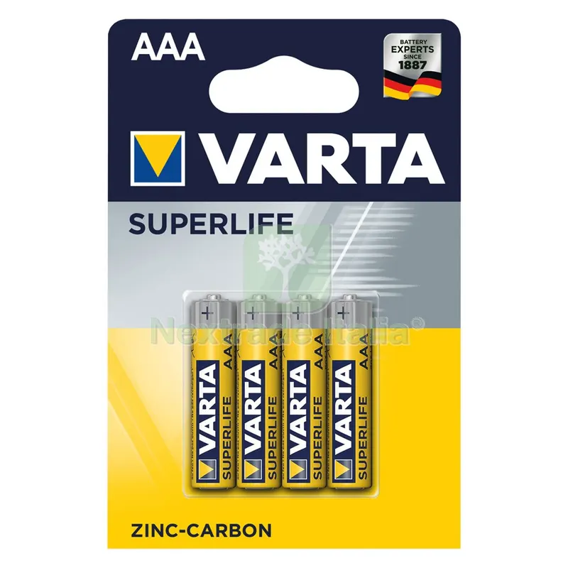 12BLISTER PILA MINISTILO SUPERLIFE 'RO3P' Pz 4 - 1,5 V - AAA — Pile e batterie — rif. FERX.8000040NLM 12BLISTER PILA MINISTILO SUPERLIFE 'RO3P' Pz 4 - 1,5 V - AAA — Pile e batterie — rif. FERX.8000040NLM