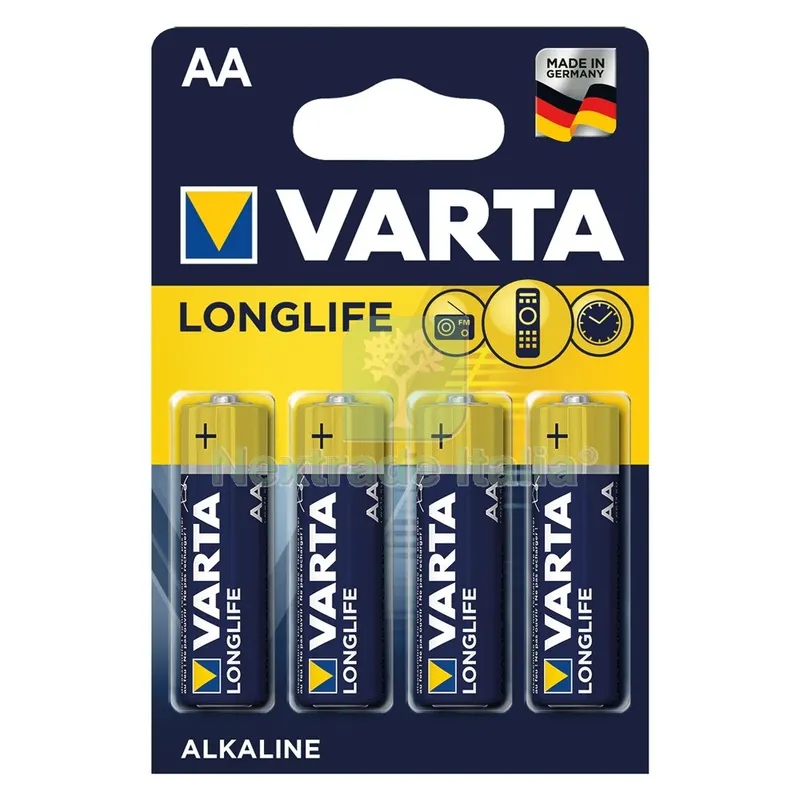 20BLISTER Pila Stilo Longlife 'LR6' Pz 4 - 1,5 V - AA — Pile e batterie — rif. FERX.8000074NLM 20BLISTER Pila Stilo Longlife 'LR6' Pz 4 - 1,5 V - AA — Pile e batterie — rif. FERX.8000074NLM